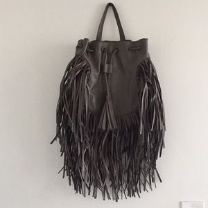 Forever 21 Fringe Backpack Purse